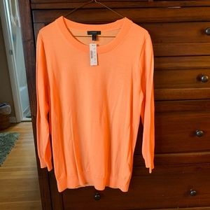 J. Crew peach sweater. Size medium. NWTs